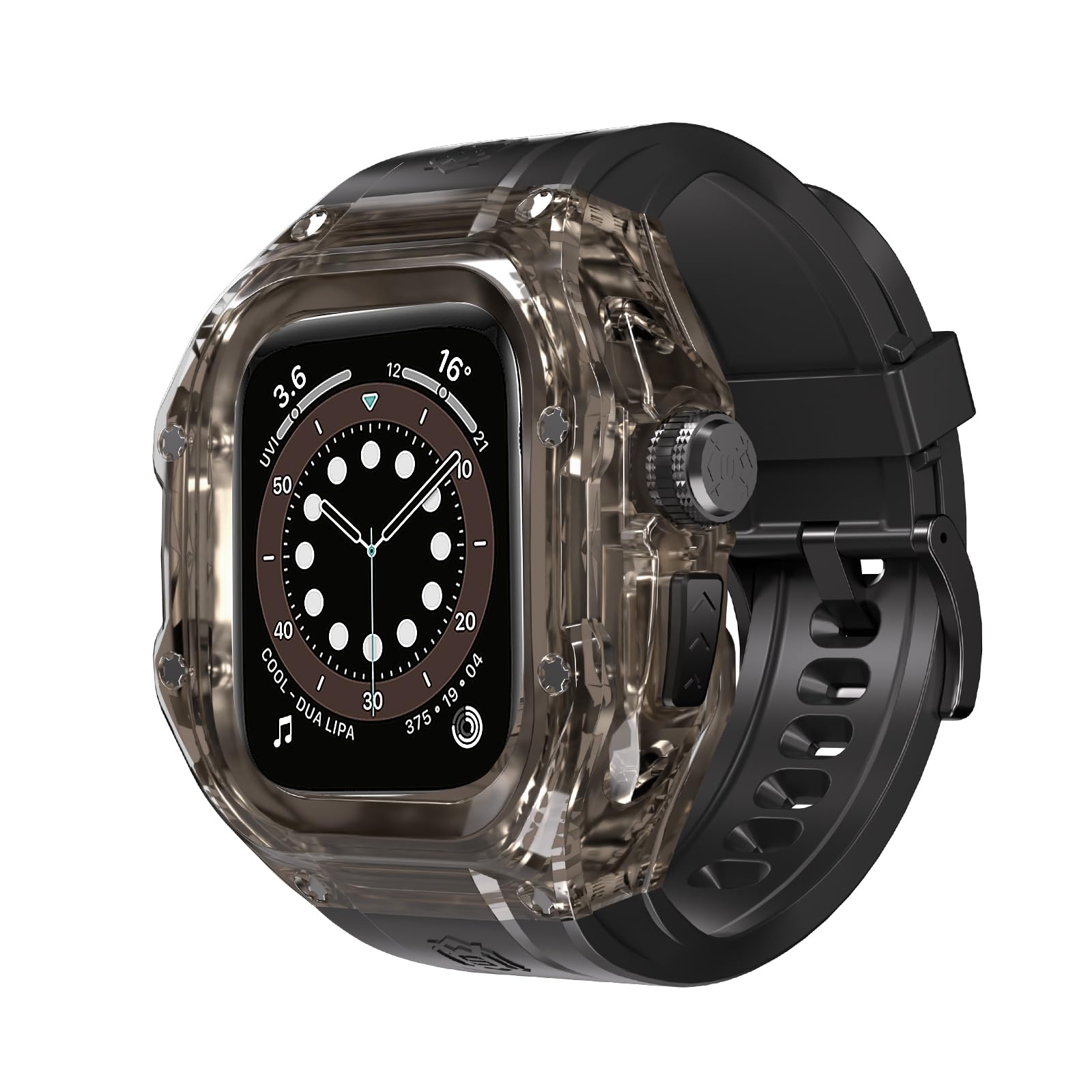 Apple Watch Case 49mm, Protective Rugged Case with Soft Silicone Band and Built-in Screen Protector for Apple Watch Ultra 2 and Ultra