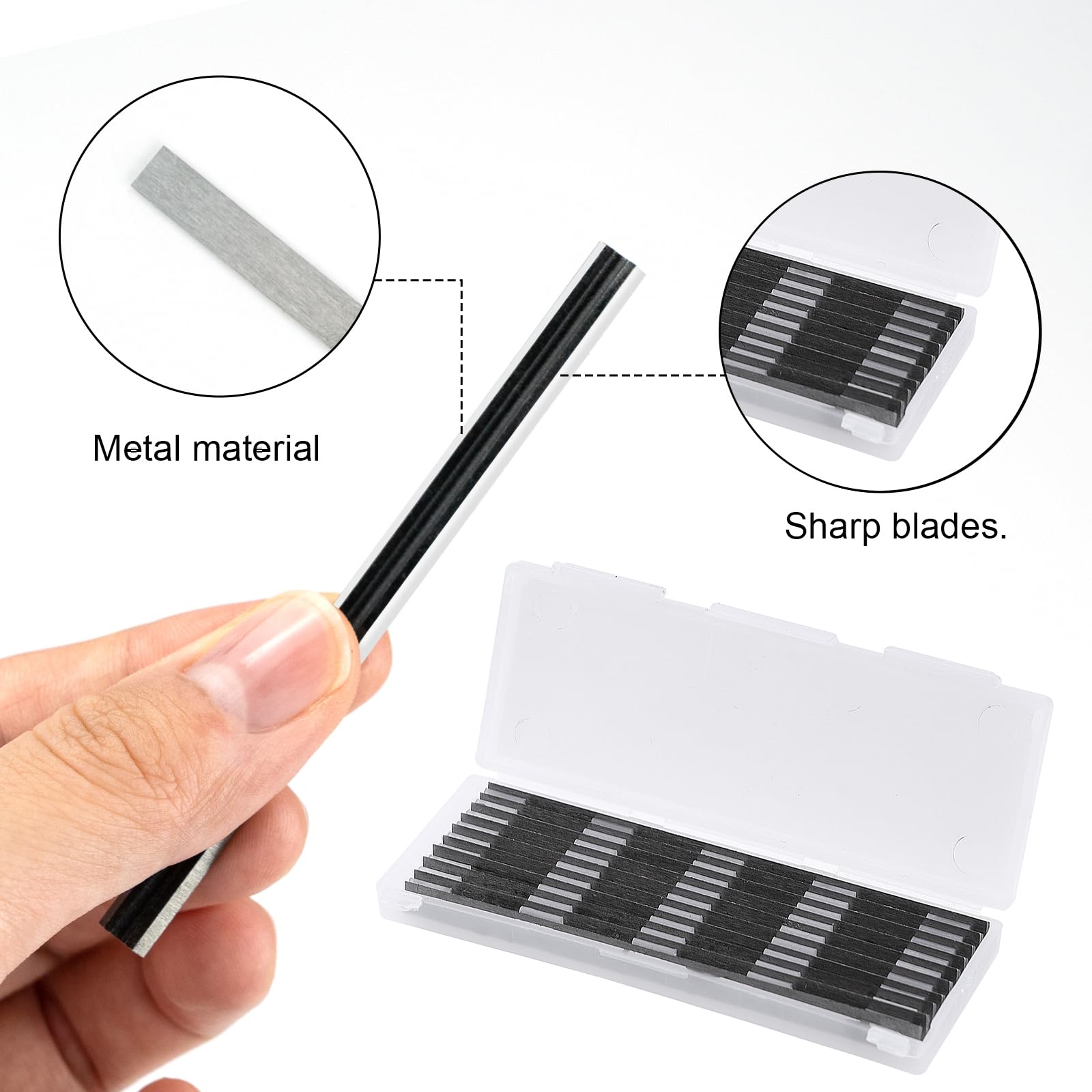 10 Piezas 82mm Juego de Cuchillas HSS para Cepillo Eléctrico (82x5.5x1.2mm), Repuesto para Bosch, Cepillos de Madera Manuales y Máquinas de Carpintería