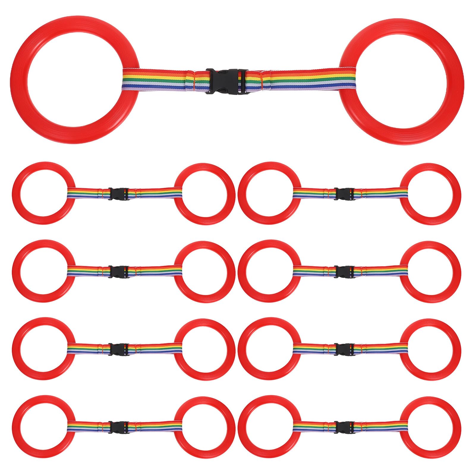 24 Juegos Walking Rope para Preescolar Correa de Seguridad con Anillos Pulsera Antipérdida para Arnés Infantil para Paseo Grupo Leash para Guarderías y Actividades al Aire