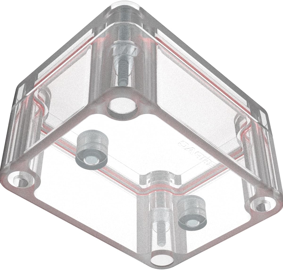 Serpac RB32P04C10C (2.56 x 1.97 x 1.38 in) Polycarbonate Plastic IP67 Waterproof Dustproof Wall Mountable Electrical Junction PCB Project Box Electronic Enclosure Clear Top/Clear Bottom