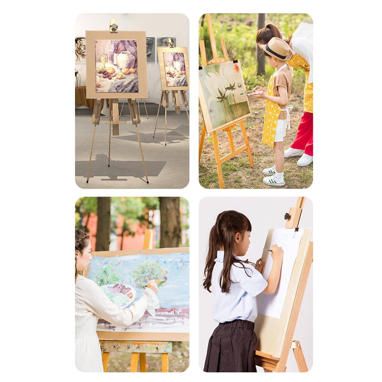 Amazon | 木製スケッチ画板、イーゼル板、木製製図板にアクリル絵具