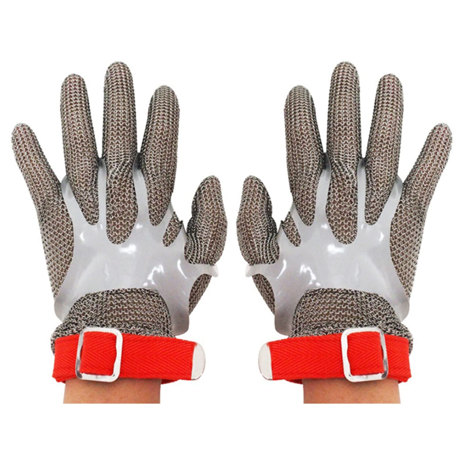 2 Piezas De Guantes Metálicos For Evitar El Corte, Seguridad Se Utilizan En La Jardinería Y La Cocina Industrial, 6 Tamaños (Size : XS)