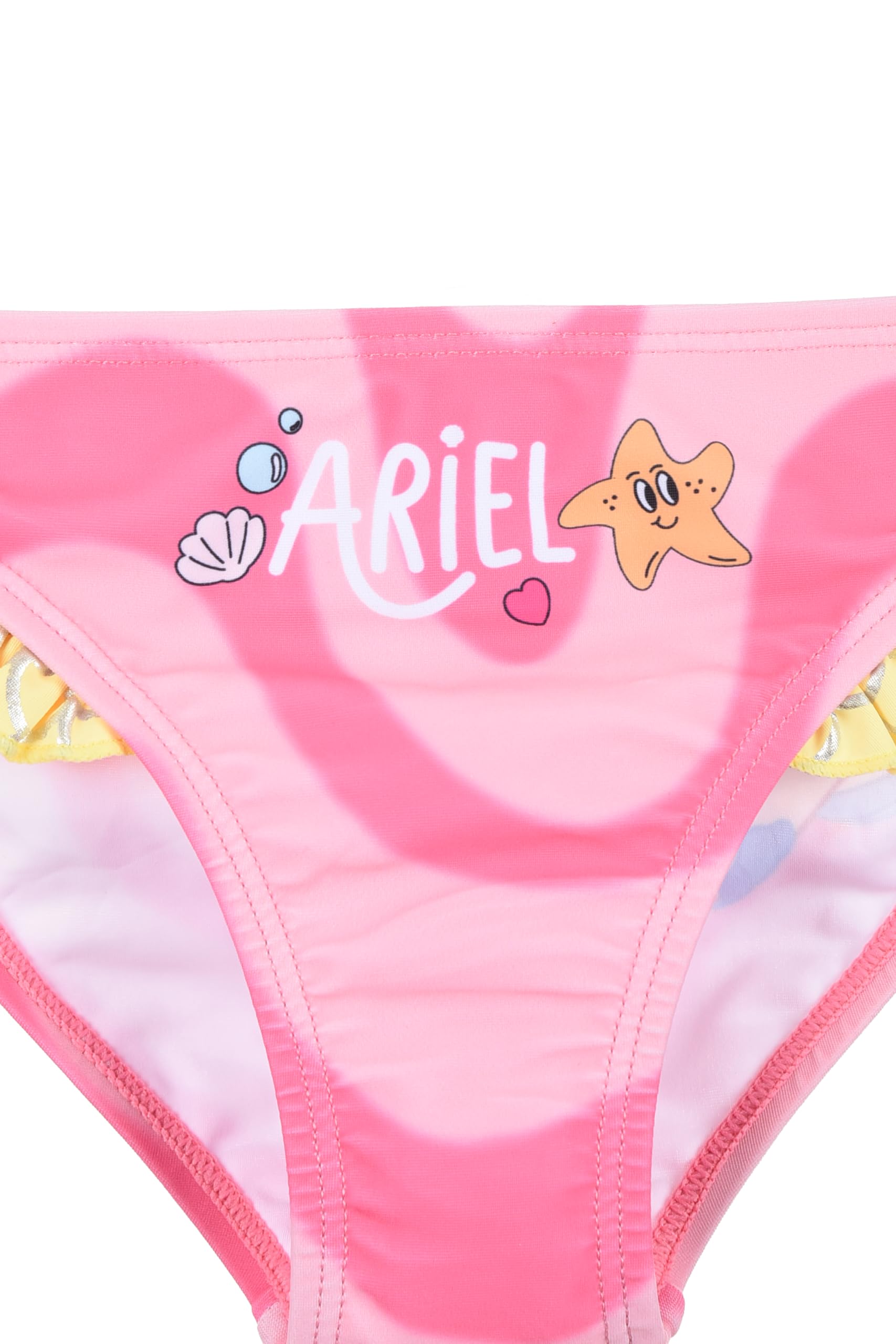 Disney Costume da Bagno Principessa Ariel e Flounder, Slip per Bambina (IT, età, 3 Anni, Regular, Rosa)