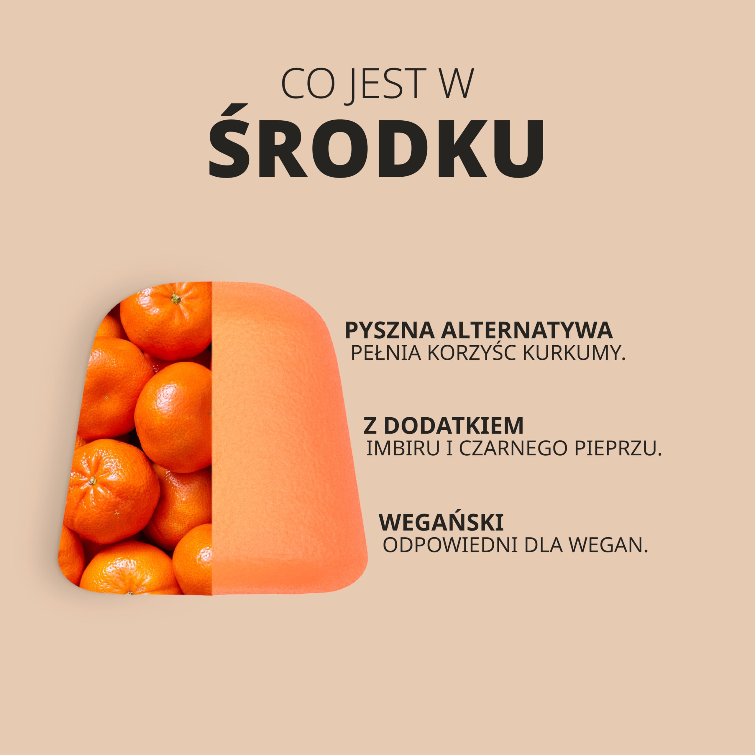 Kurkuma z Imbirem i Pipeprzem Żelki 3216mg | Pyszny Naturalny Smak Pomarańczy | Suplement z Kurkuminą o Wysokiej Mocy | 60 Wegańskich Żelków | marki Horbaach