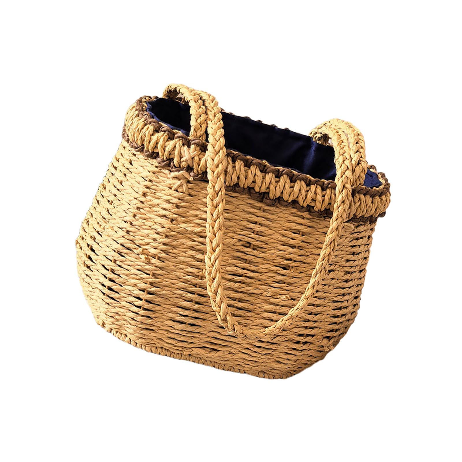 Lightweight Bohemia Inspired Straw Basket Handcrafted Multipurpose for Travel & Household Natural Bohemia Basket Light Weight for Multipurpose Storage Organiser