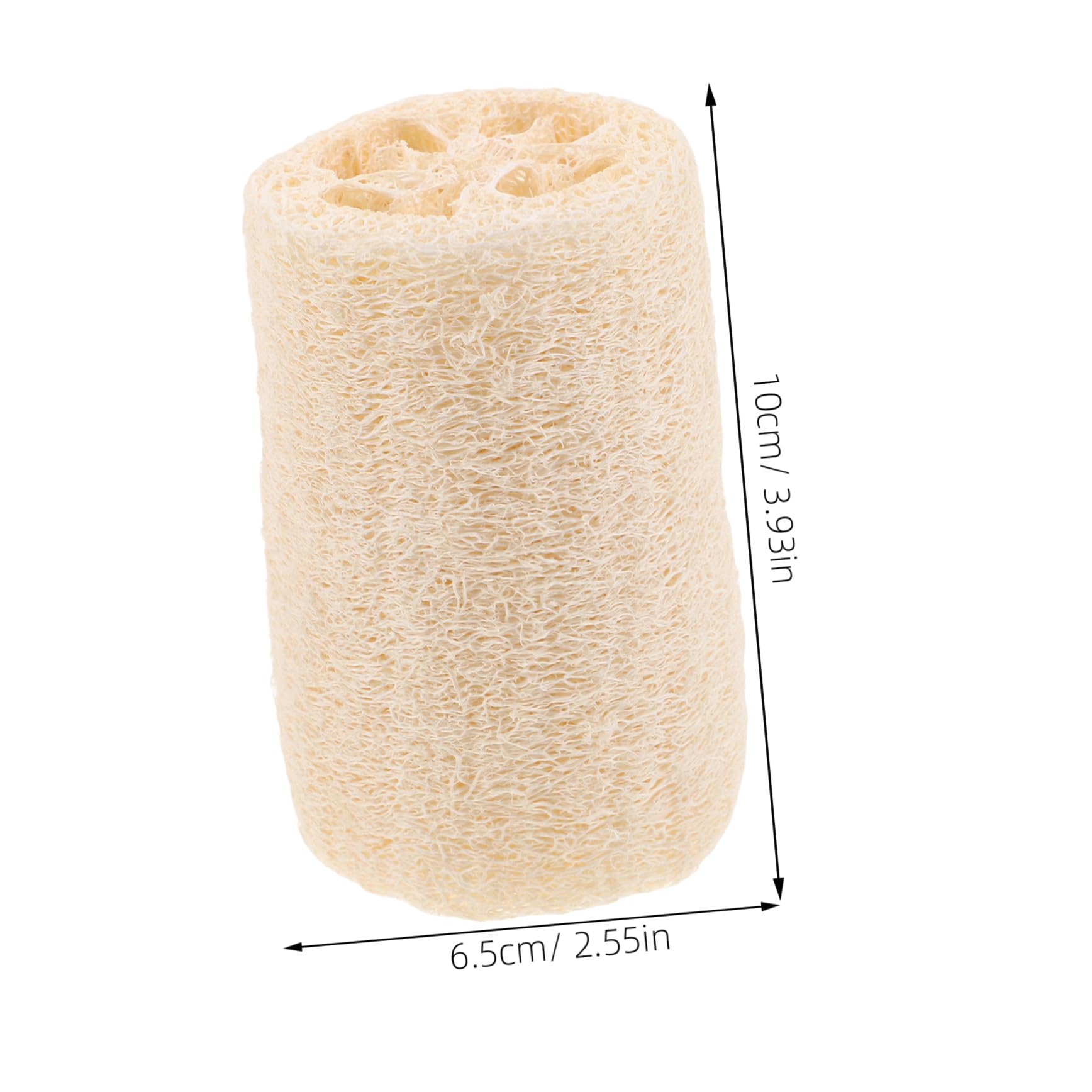 Hohopeti 8 Piezas toallita de baño de lufa cepillo para fregadero de cocina esponja natural de loofá depurador de ducha trasera esponja de ducha de baño de lufa vegetal Beige
