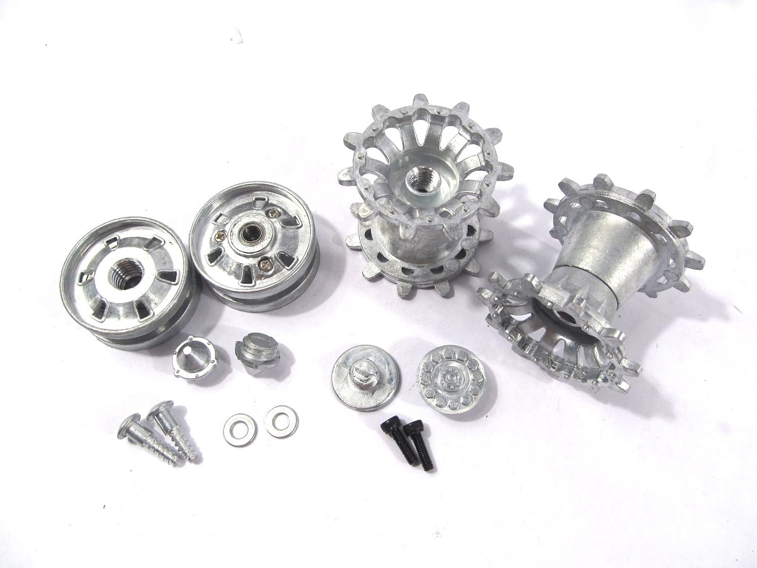 Mato RC Tank Metal Parts 1/16 Challenger II Metal Sprockets and Idler Wheels with Bearings