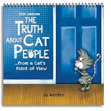 Blue Mountain Arts 2026 Wall Calendar The Truth About Cat People by Jo Renfro | Cute & Funny Gift for Everyone Who Loves Cats | 12-Month, 7.5 x 7.5 Inches