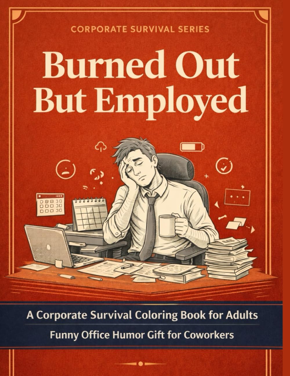 Burned Out But Employed: A Corporate Survival Coloring Book for Adults | Funny Office Humor Gift for Coworkers (The Corporate Survival Series)