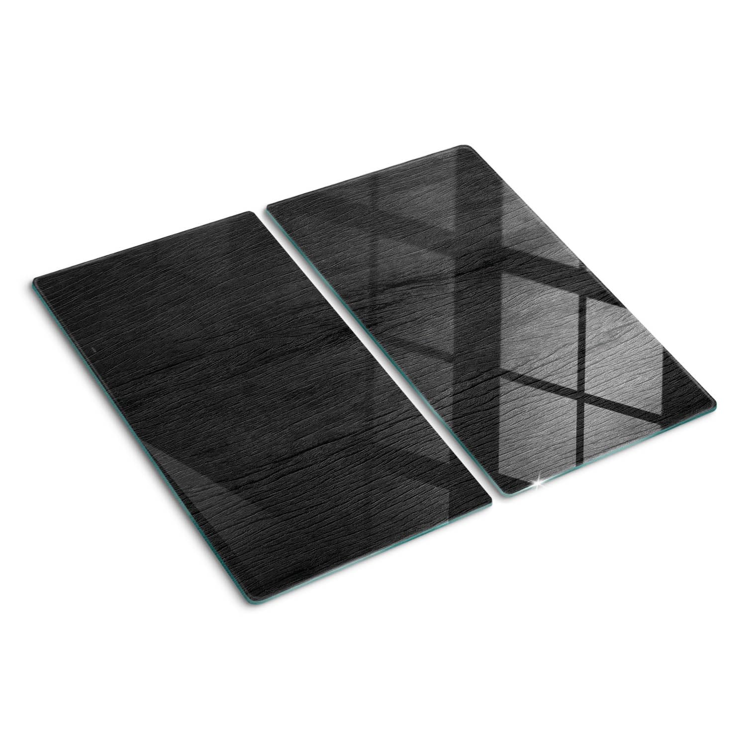 Protège-plan de travail 2x30x52 cm en verre poli avec pieds antidérapants