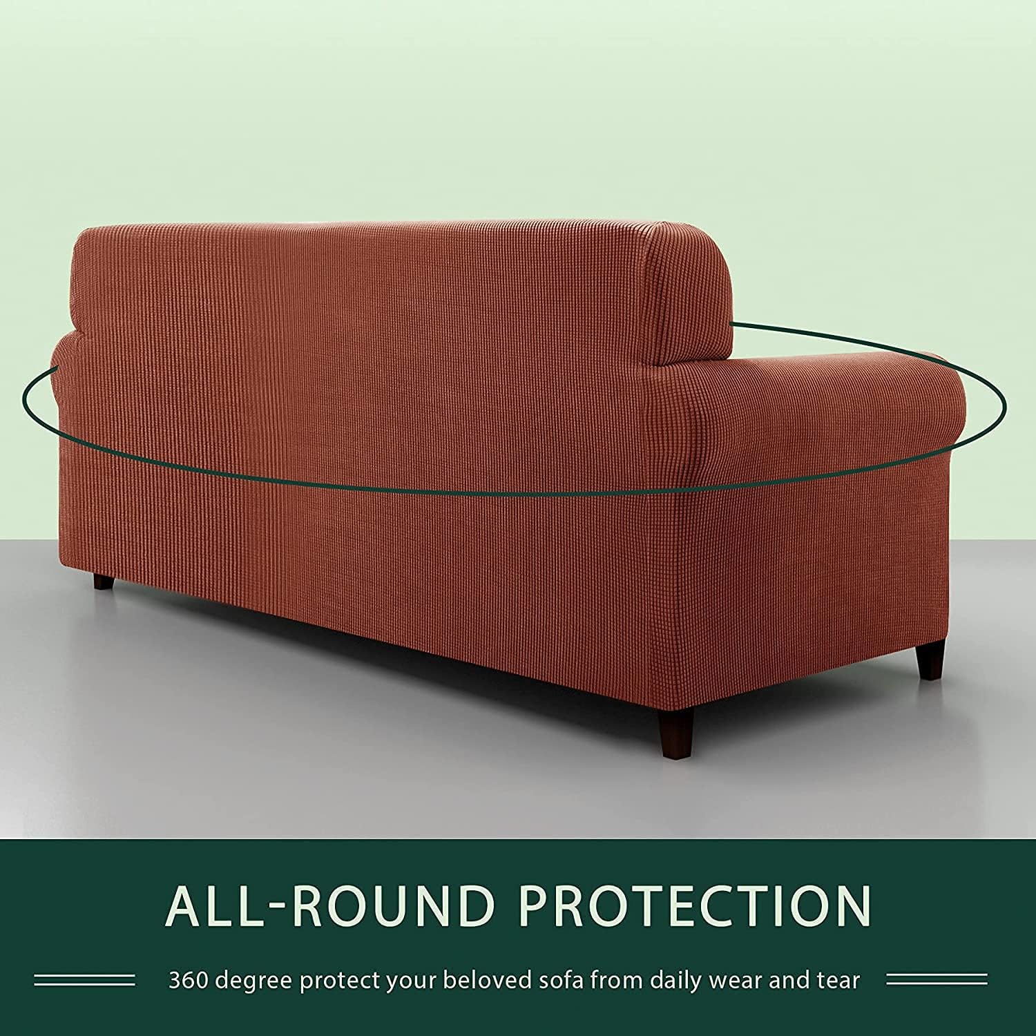 Home Protector 1 Piece Jacquard Sofa Covers Stretch Fabric Settee Cover Furniture Protector for Sofa 1 Seater Sofa Slipcover Bundles 2 Seater Sofa Slipcover for Living Room Sofa Cover