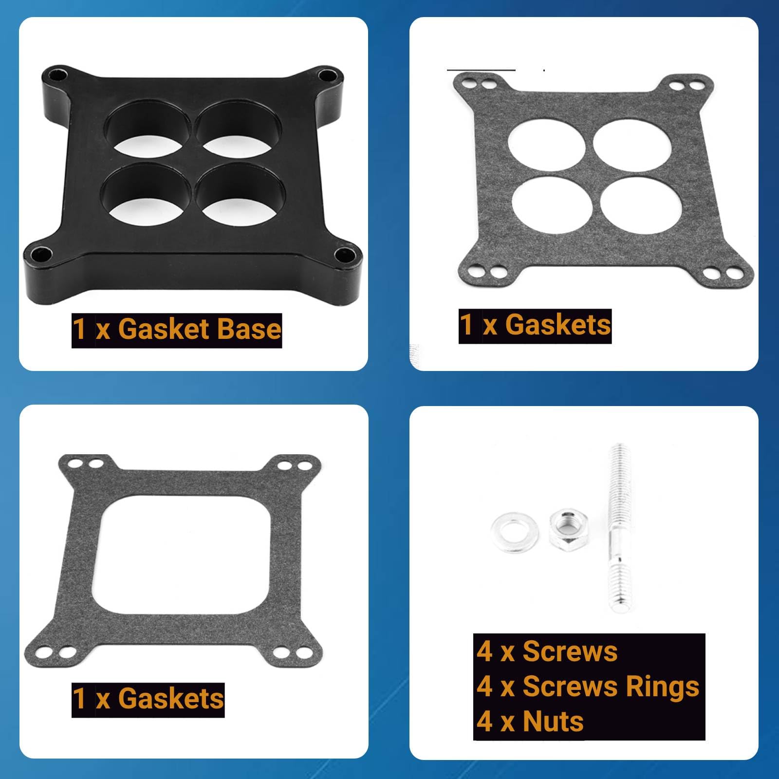 Uszczelka gaźnika 4bbl SBC BBC BB pasuje do Holley SB Chevy Ford