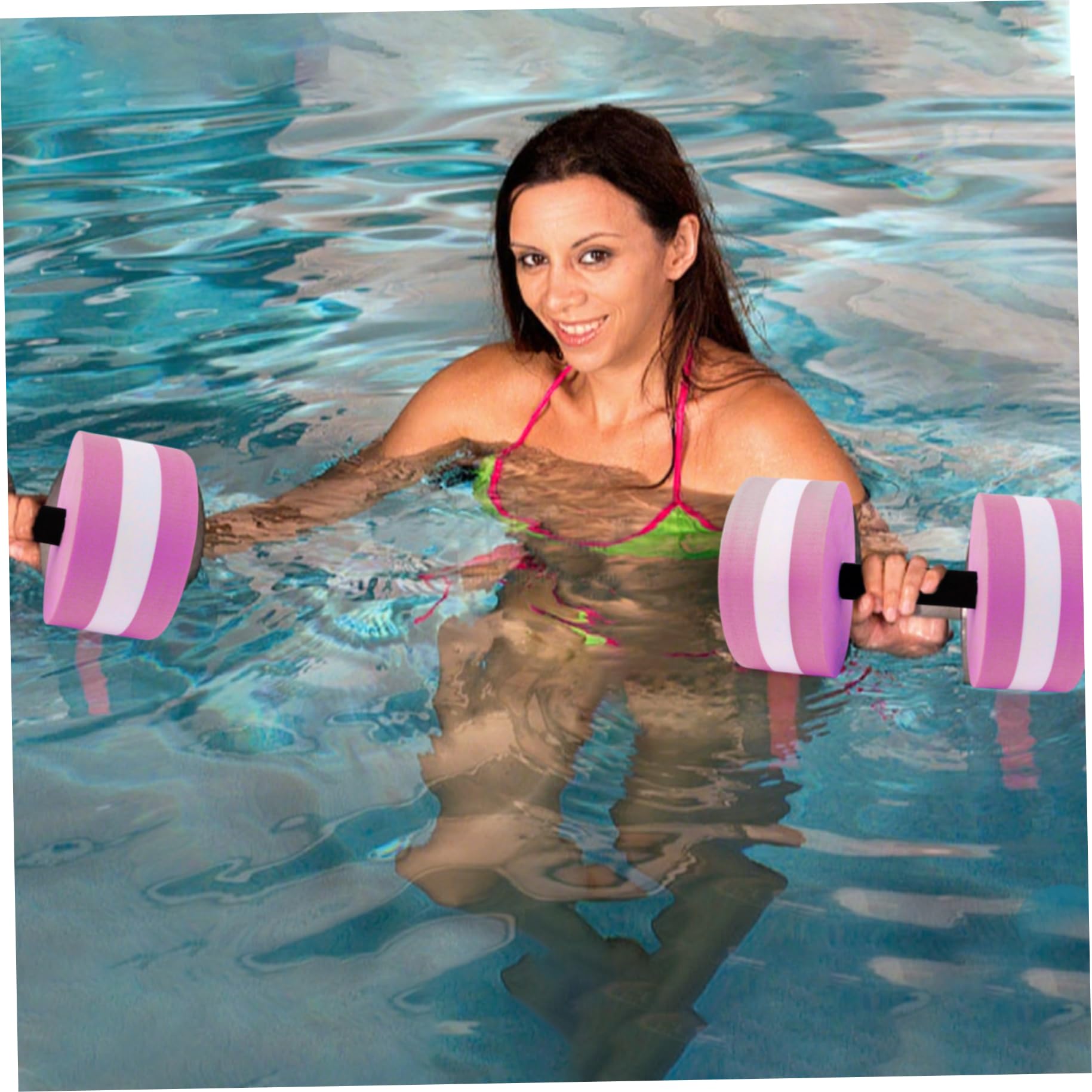 Manubri per Acqua 2 Pezzi Pesi per Acqua in Schiuma EVA ad Alta galleggiabilità Pesi per Piscina Impermeabili ad Asciugatura Rapida per Esercizi, Allenamento, Aerobica, per Esercizi in Piscina