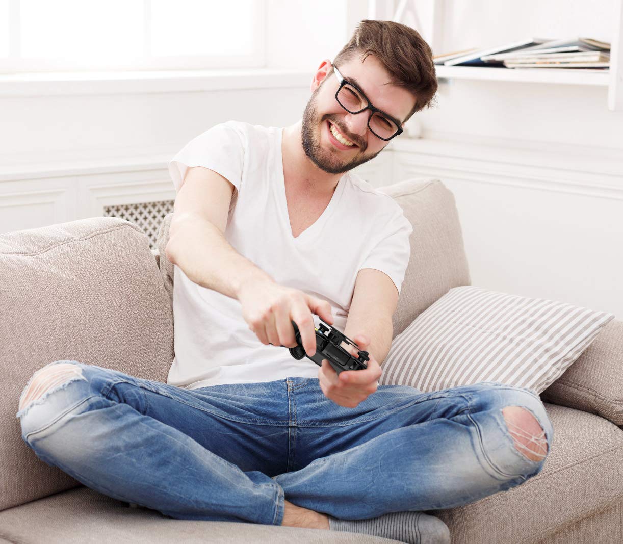 Xbox One Mini Steering Wheel, Xbox One Controller Add-on Replacement Accessories for All Xbox Racing Game