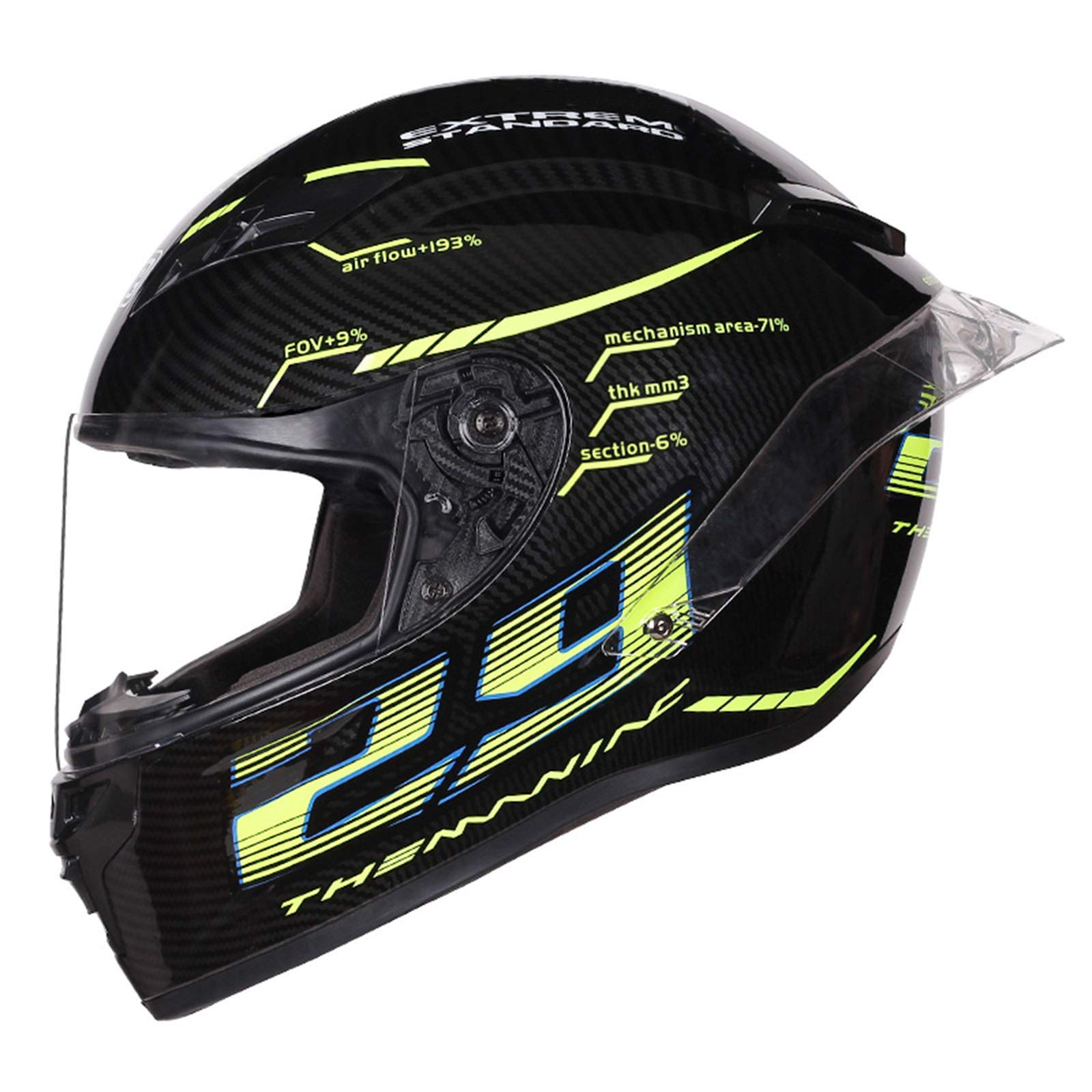 CYRIL Full Face Modular Motorcycle Helmet With Double Visors - DOT Approved, Removable Chin Guard & Liner