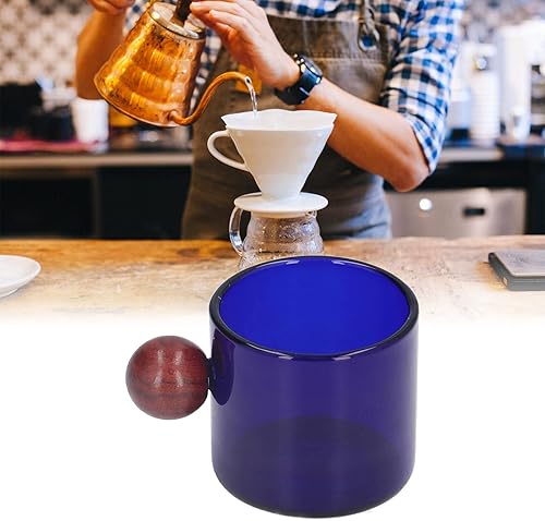Miniatura 3 de Tazas de café vintage, taza de café de vidrio vintage, tazas de café vintage con bola de madera para cumpleaños, inauguraciones de casas y bodas