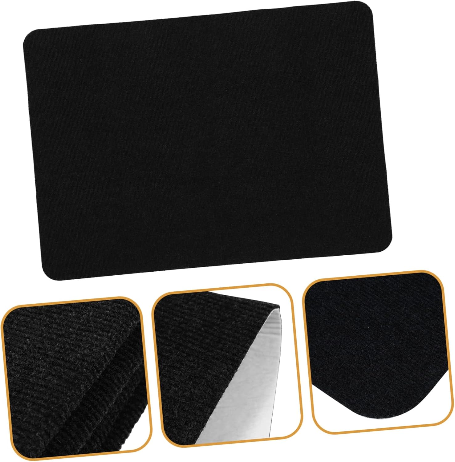 KICHOUSE Multi-Purpose Chair Mat for Home Office Heavy Duty Anti-Slip Protector for Hardwood and Tile Floors Self-Adhesive Rolling Chair Mat Grey Non-Curling Design