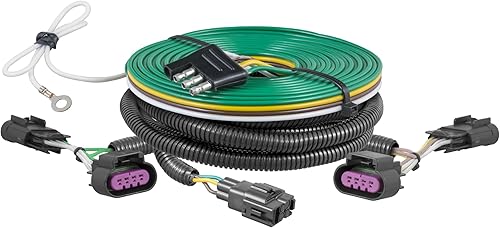 BKDK CURT 58957 Arnés de cableado personalizado para vehículo remolcado para remolque de bote, se adapta a Dodge Durango seleccionados