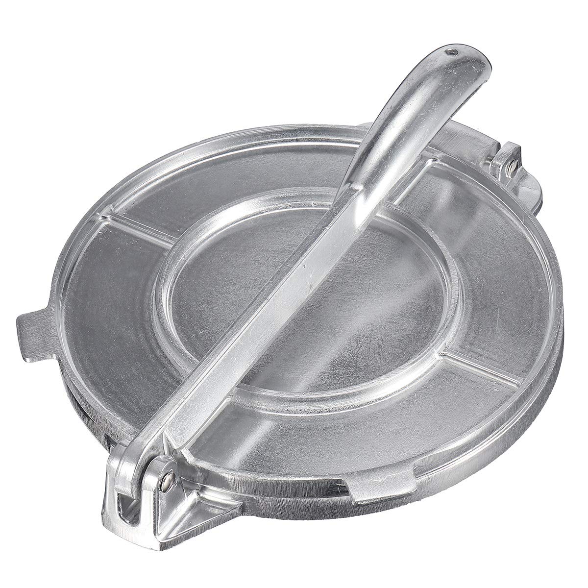 Chapati Machine Fabricant de Tortilla Pliable Presse Heavy Aluminium Viande Press Gadgets Outils de Cuisson Outils à Tarte Outils Argent/Orange Cuisine Accessoires Presse à Tortilla