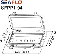Vista 8 de SEAFLO Ventana rectangular para ojo de buey con plástico ABS y vidrio tintado, 16 x 8 pulgadas (blanco)