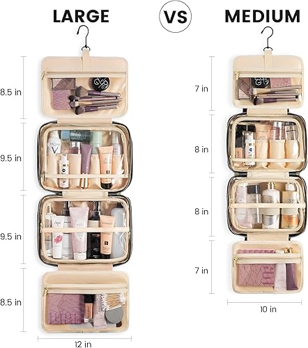 Miniatura 2 de LOVEVOOK Neceser para mujer, Beige, Utilidad