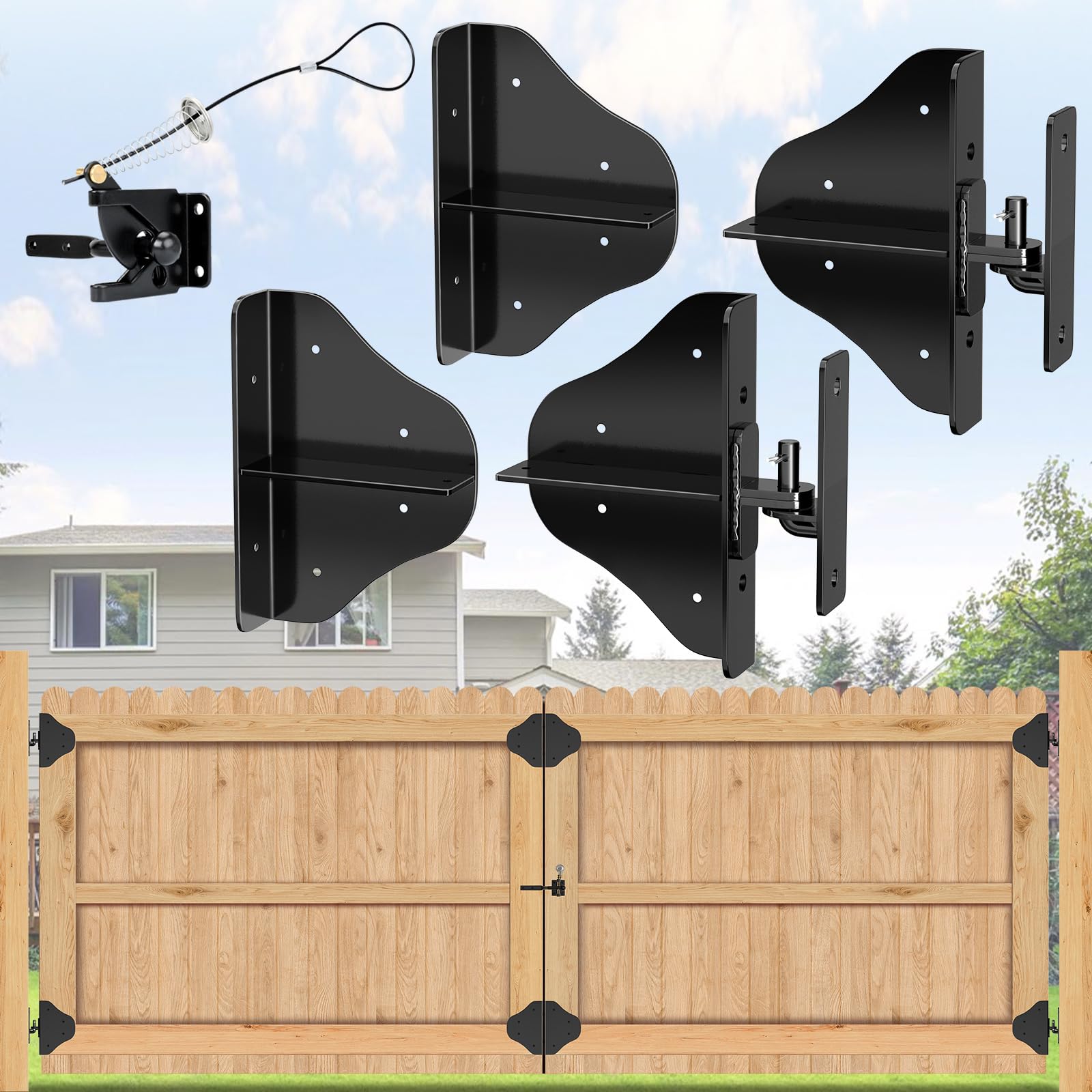 Photo 1 of ULTDIYER Anti Sag Gate Frame Kit - 2 Set Black