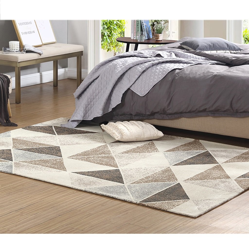 Tapis de salon doux et antidérapant de 120 x 180 cm pour intérieur moderne
