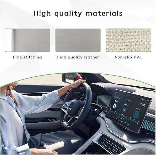 Miniatura 3 de Augeny Almohadilla para consola central de automóvil, protector de cuero brillante, funda impermeable para reposabrazos de automóvil, accesorios