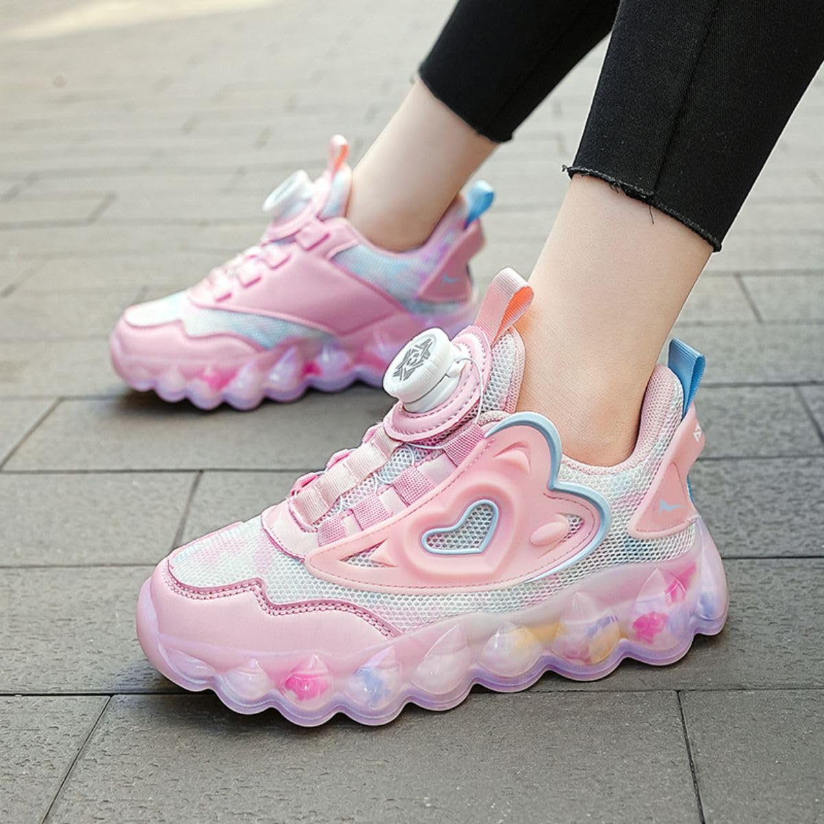 Neue Kinder Basketballschuhe Kinder Sportschuhe Twist Schnalle Turnschuhe Jungen und Mädchen Basketballschuhe