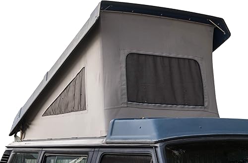Tienda de campaña de algodón Pop-Top para Volkswagen Vanagon Campers modelo tardío (bronceado)