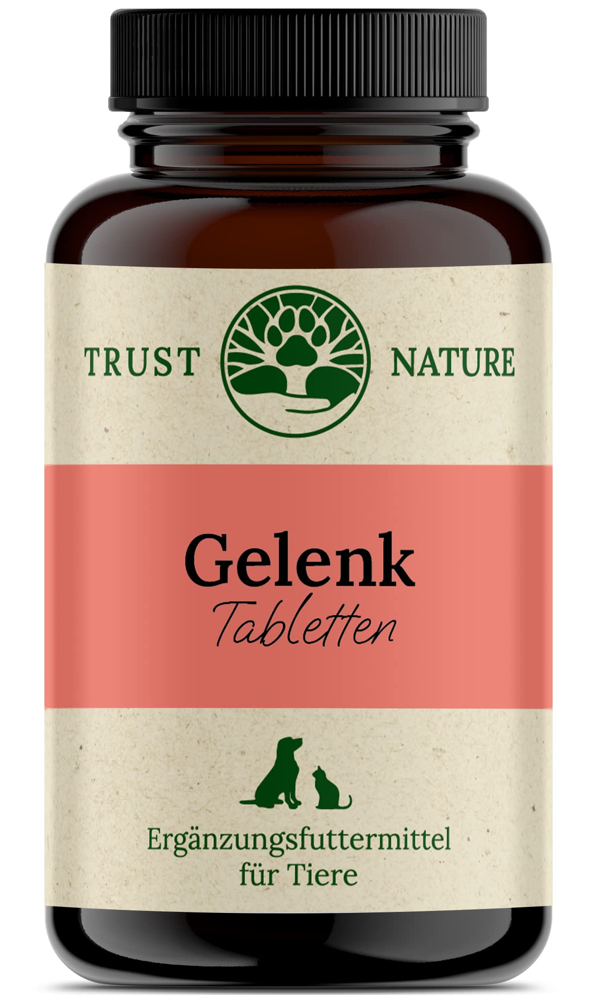Trust Nature | Gelenktabletten für Hunde | Grünlippmuschel, Glucosamin, Teufelskralle, Bierhefe, Kurkuma, MSM, Vitamin C, Ingwer, bioaktive Kollagenpeptide | 120 Kautabletten I Made in Germany
