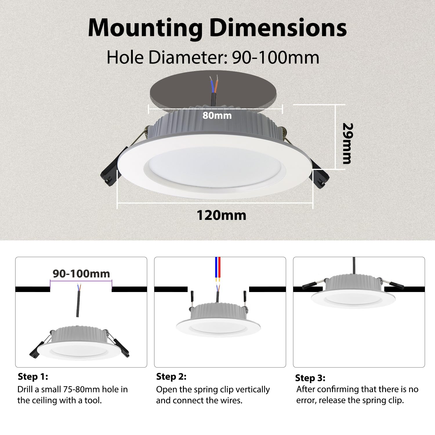 6x faretti da incasso a LED RGBW dimmerable 10W, faretto da soffitto LED Bluetooth APP cambio colore RGB+bianco caldo+bianco freddo, faretti LED rotondo da 230V per soggiorno, camera da letto