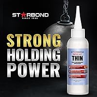 Vista 4 de Starbond Super Fast Thin Premium Instant CA (adhesivo de cianoacrilato) Super Glue Plus Extra Cap y micropuntas