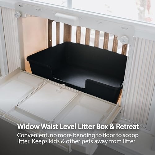 Miniatura 3 de VistaLoo - Catio, perca y caja de arena para ventana, libertad premium al aire libre para gatos de interior, vida natural sin olores y