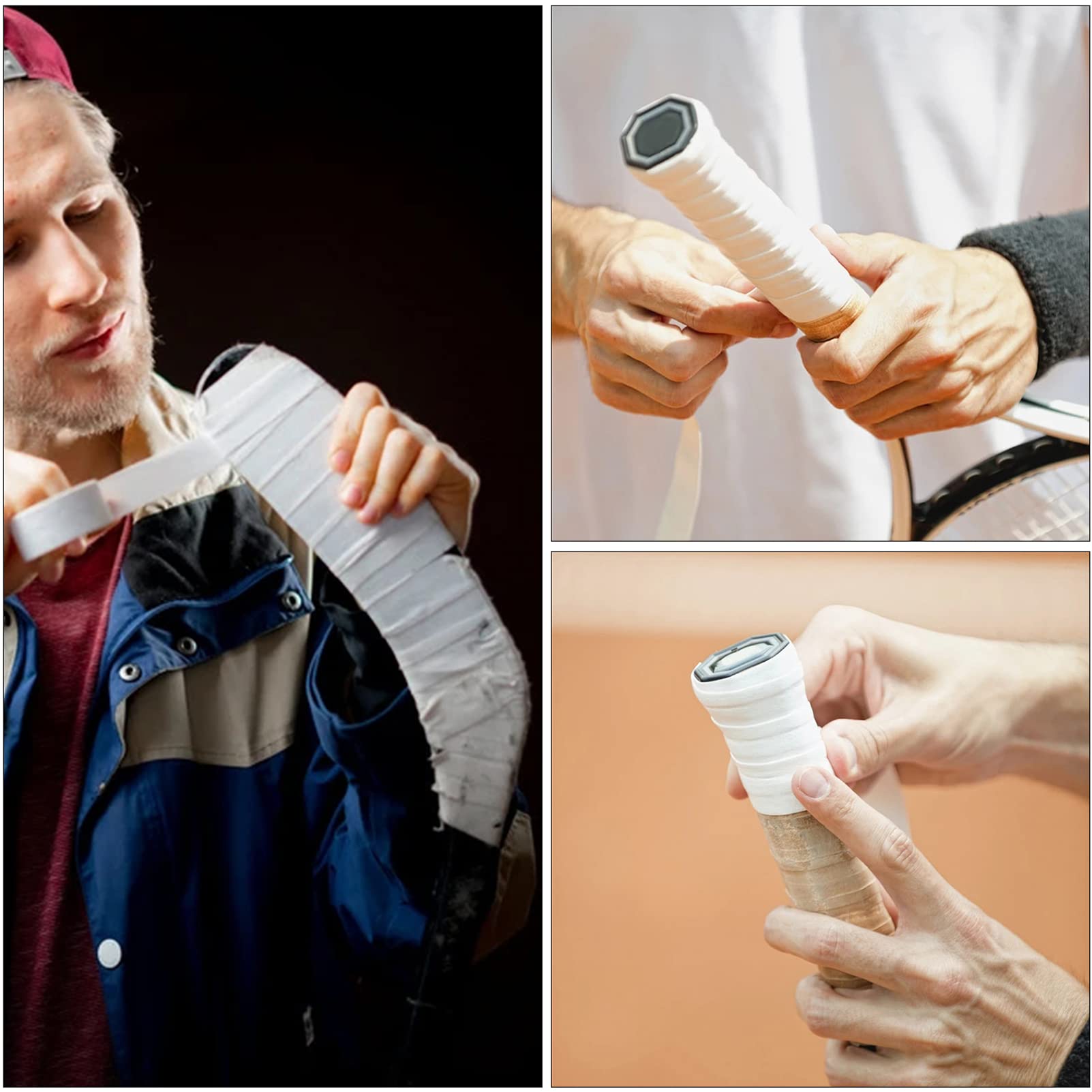 Nastro Adesivo Per Impugnature Sportive - 2 Rotoli Da 20m | Antiscivolo, Assorbente, Per Hockey, Tennis, Badminton - Foto 6