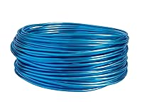 Vista 9 de Alambre de aluminio anodizado calibre 15 de 49 pies para hacer joyas y manualidades (0.059 in, negro, 41510)