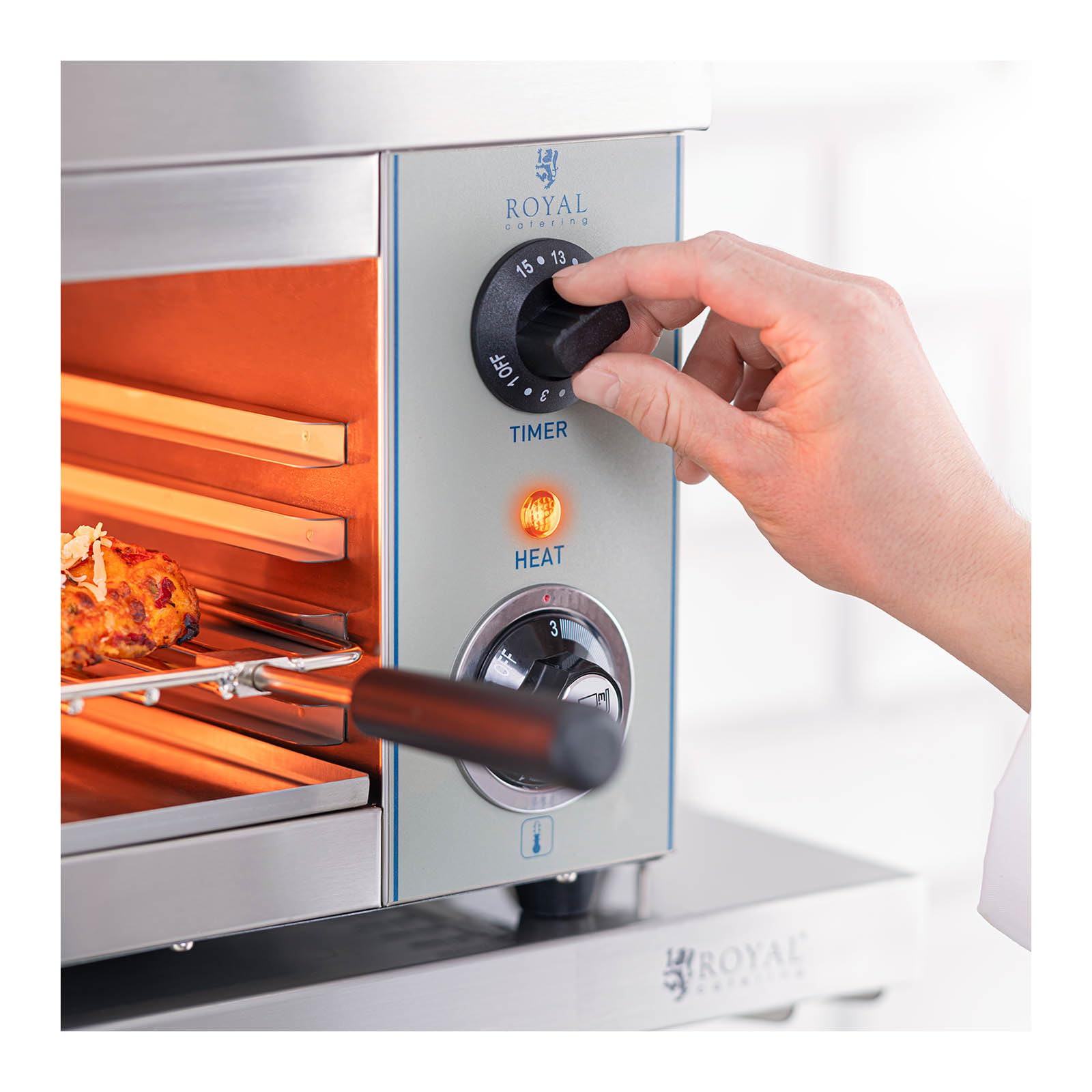 Royal Catering RCES-2000-EGO Tostador industrial 2000W 1 resistencia infrarrojos