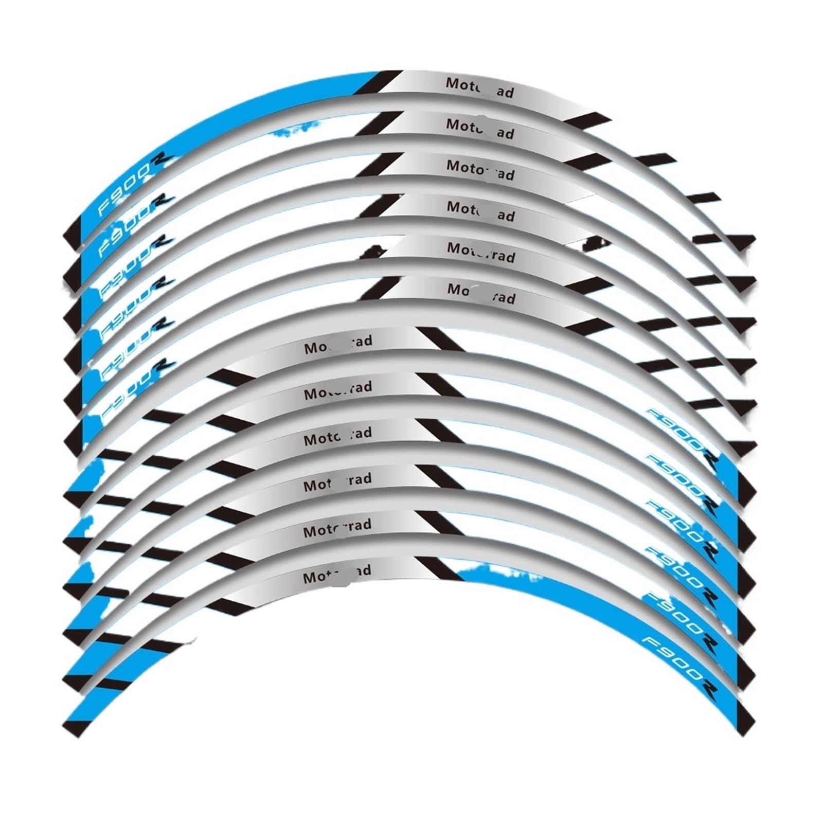 Reflective Sticker for B&MW F900R F 900R Motorcycle Accessories Wheels Sticker Rim Tire Stripe Waterproof Decorative Decals Set