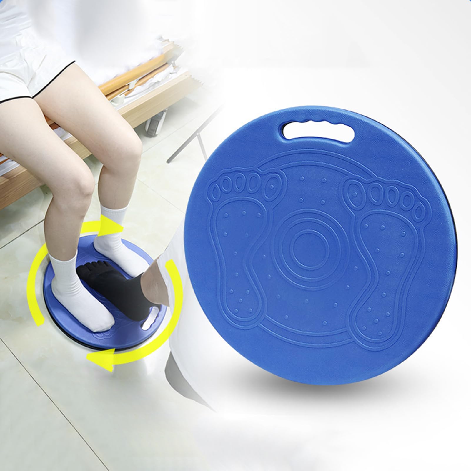 Tablero giratorio – Disco de rotación de 360 grados, cojín antideslizante | estable con base de apoyo fuerte y función de | Herramienta de transferencia de equilibrio para adultos mayores