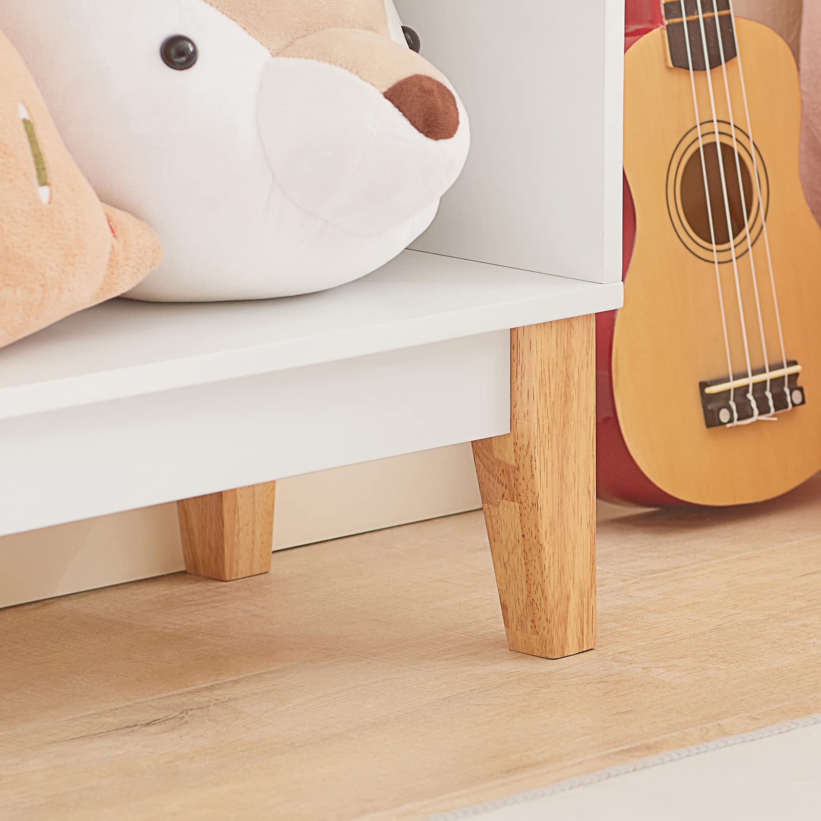 SoBuy Bibliothèque Étagère à Livres Étagère de Rangement pour Livres et Jouets Enfant, Porte-revues avec 3 étagères, 60x25x80 cm, KMB47-W