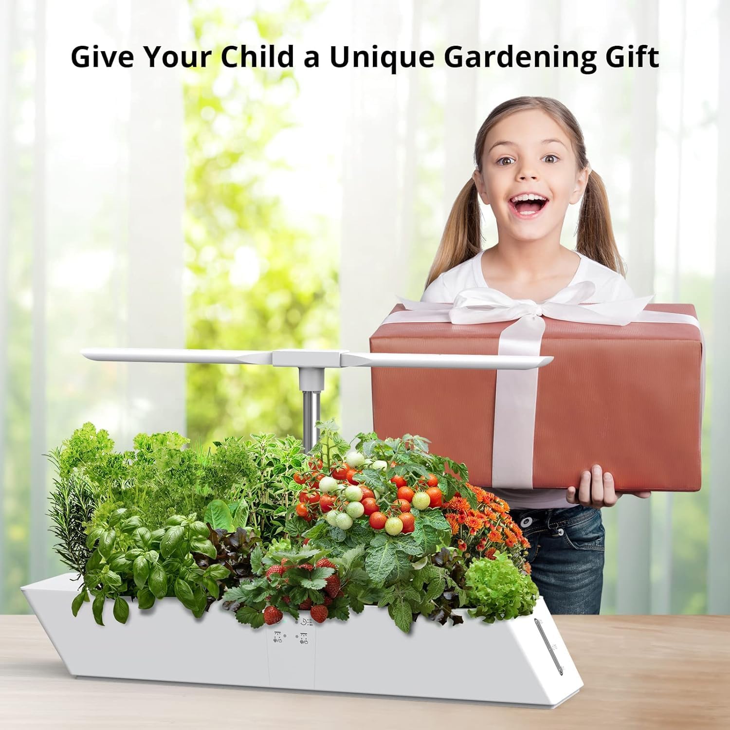 Hydroponics Growing System, 12 Pods Hydroponics Growing System Indoor Garden with Full Spectrum Grow Light, 4L Water Tank,Automatic Timer for Home Kitchen Gardening