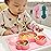 NICINGU 3Pcs Toddler Silicone Dinosaur Placemat Spoon and Fork Set,Divided Plate Dish for Baby Kids Infant Self Feeding TrainingNon-Suction BPA Free Microwave Dishwasher Safe-Pink Dinosaur