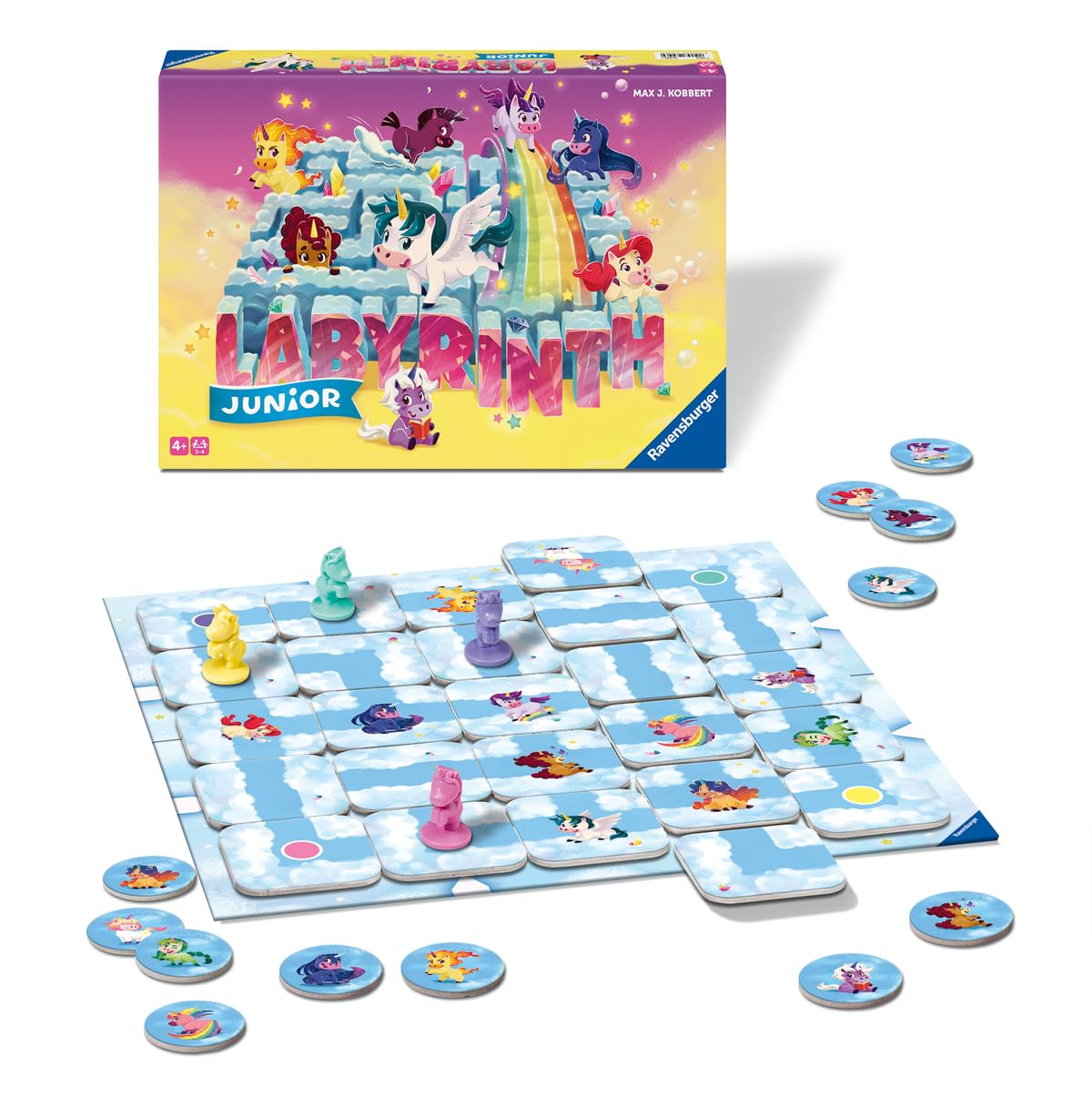 Ravensburger - Labirinto Unicorn Junior, Gioco Da Tavolo Per Bambini 4+ Anni, 2-4 Giocatori, Edizione Italiana - 4