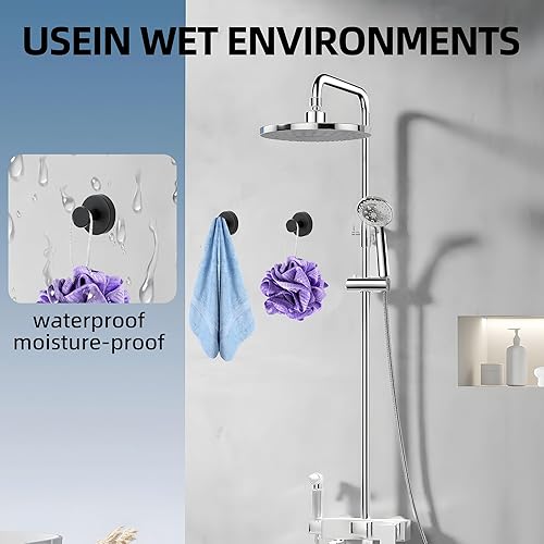 Miniatura 5 de Ganchos de ventosa para coronas en vidrio, ganchos de ventosa sin taladrar para ducha, colgador de corona para puerta delantera, ganchos de metal