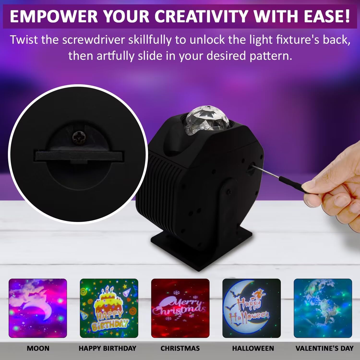 Galaxy Star Projector Night Light for Bedroom, Bluetooth Speaker and Voice Control, 270° Rotating, Star Projector for Kids Adults Gaming Room, Home Theater, Ceiling, Room Decor