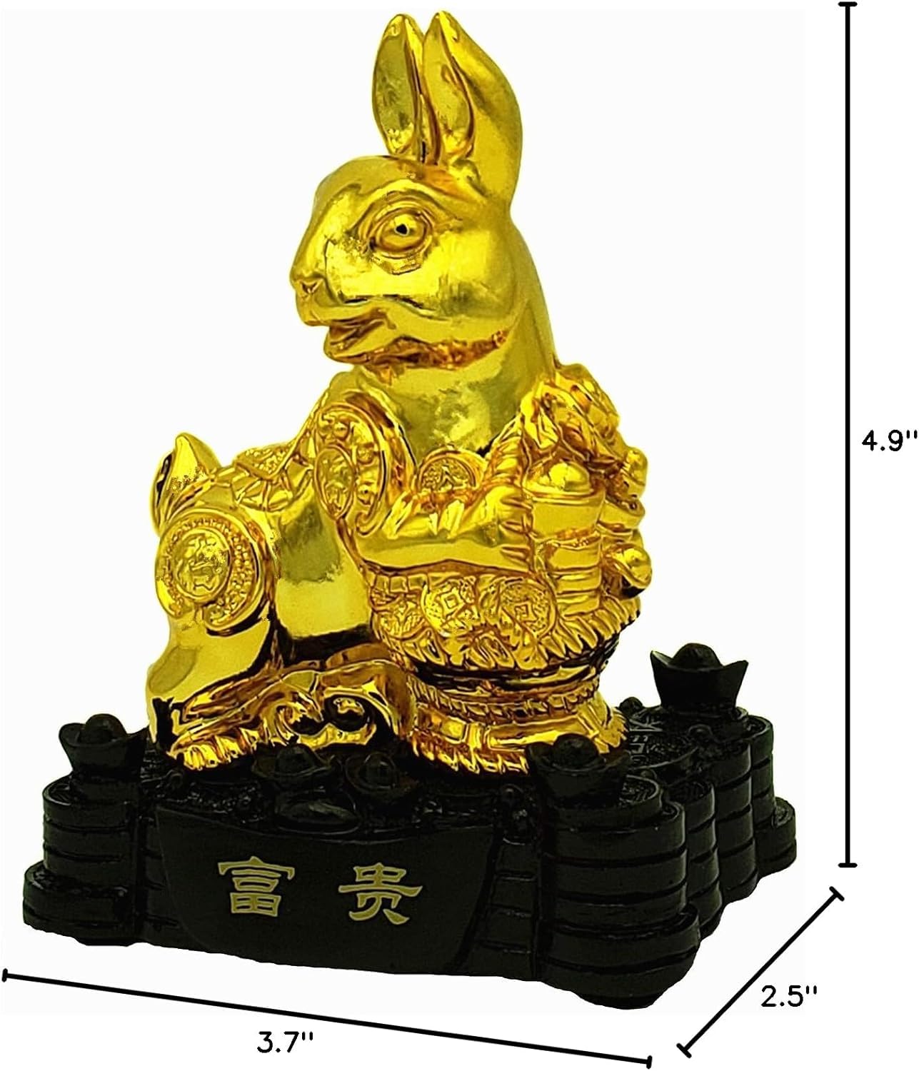 貯金箱　うさぎ　ゴールド ウサギのお役立ち貯金箱 PET BANK RABBIT（ペットバンク ラビット