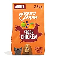 Edgard & Cooper Crocchette Cani Adulti Cibo Secco Senza Cereali Mangime Naturale 2.5kg Pollo Fresco