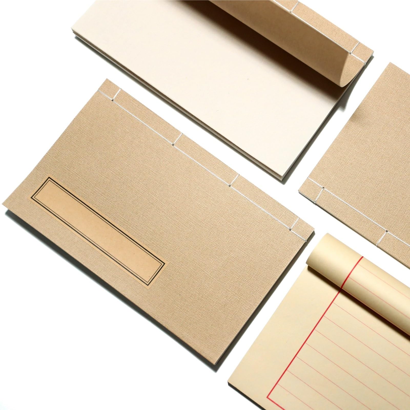 Cuaderno Material Escolar Cuaderno Portátil Retro, Encuadernado A Mano con Hilo Agenda Personal(Bruin,Page 50)