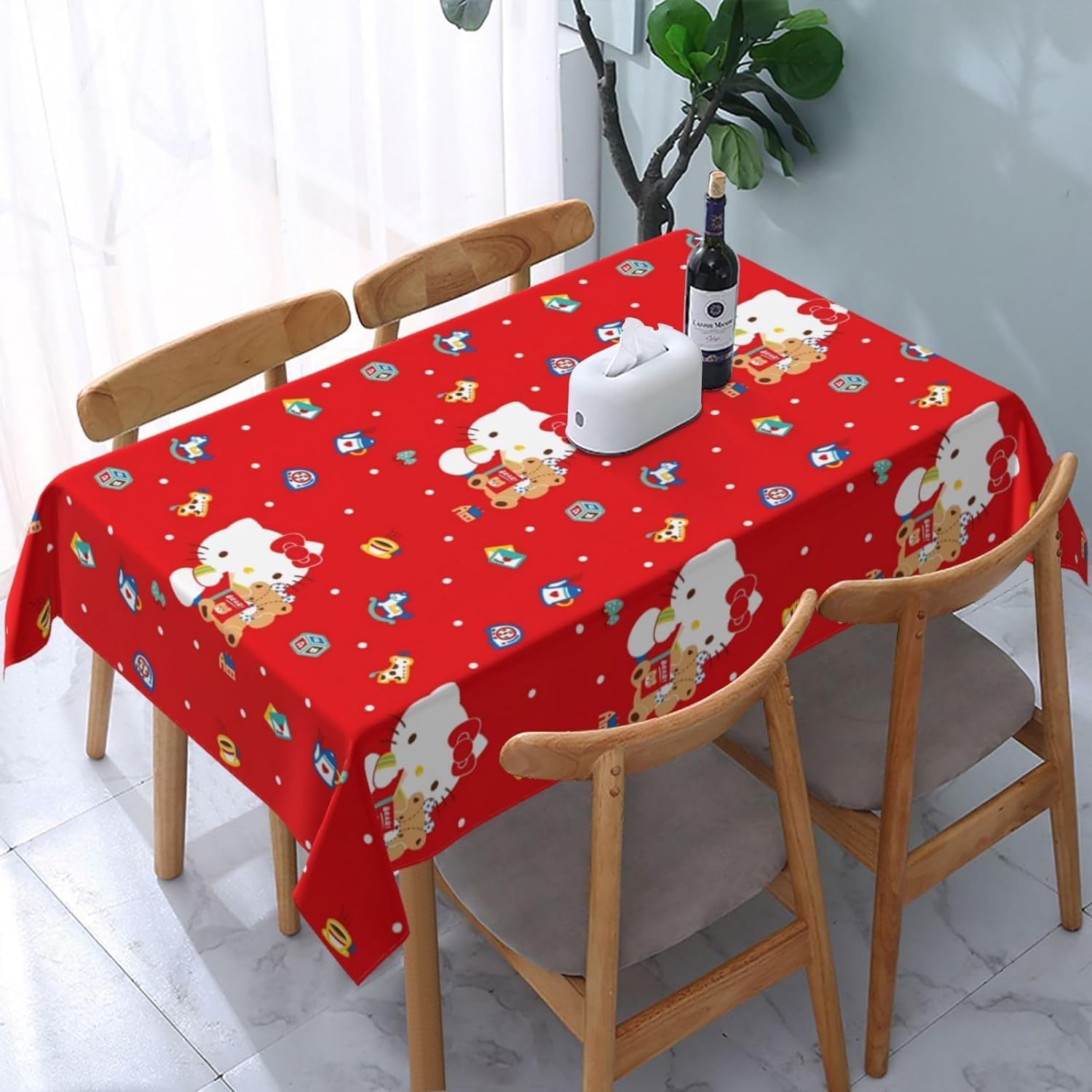 サンリオ キティ テーブルクロス 120✖︎150 未使用品 値下げ可 【公式