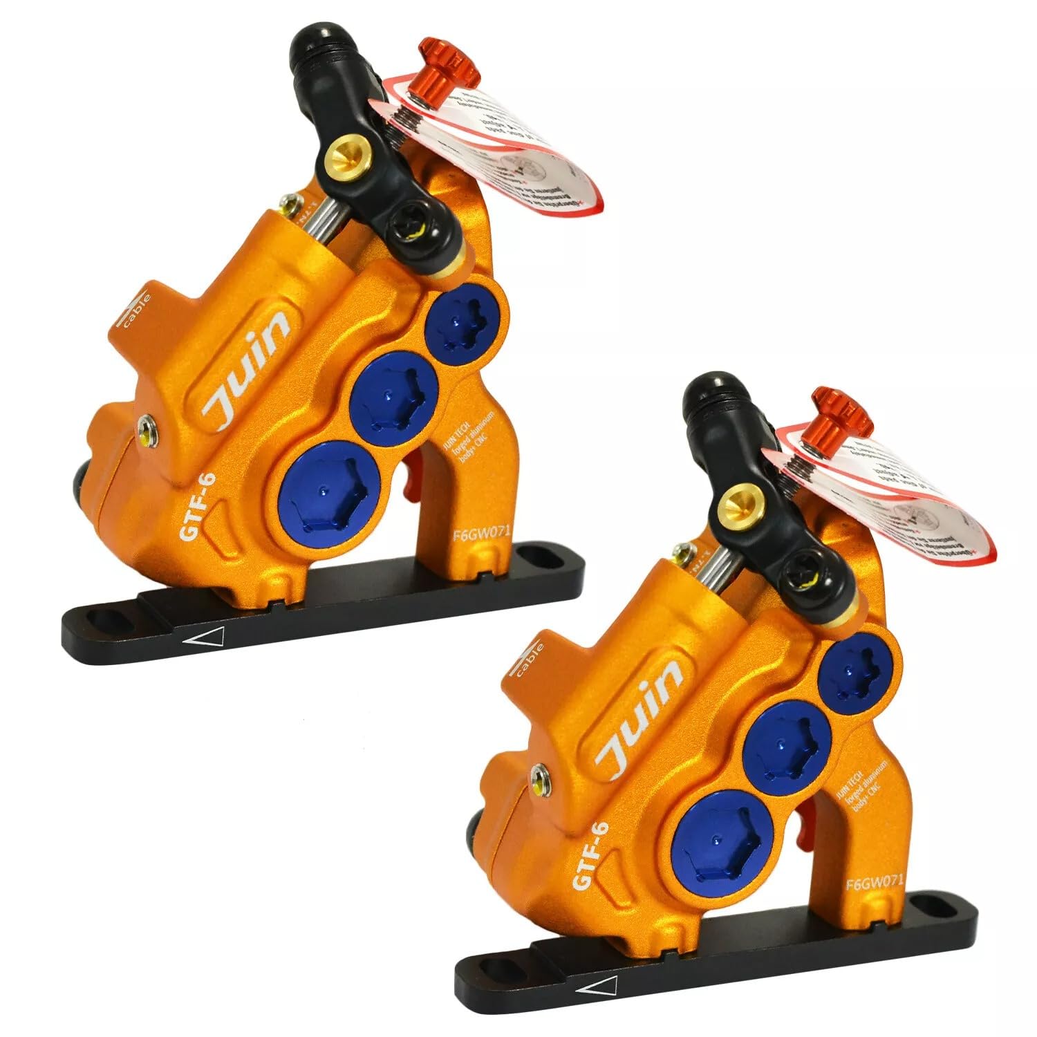 Rotori Freno A Disco Juin Tech RO30 Da 160 Mm Rossi Per MTB, EBike E CX, 6 Fori, Nuovi